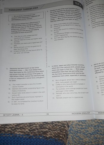  Beden Renk Activity Journal YDT Seti 5 Kitap Dilko 12 Champion