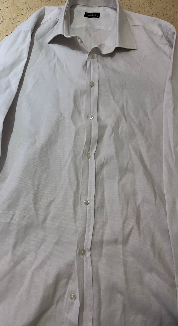 Tudors Düğmeli Beyaz Erkek  Gömlek - Görsel 5