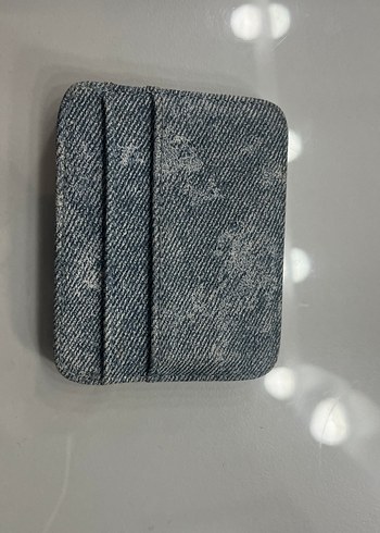 Düğmeli mavi Denim Kadın Cüzdan - Görsel 2