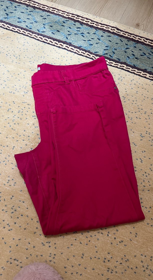 Fuşya Kadın Uzun Kumaş Pantolon - Görsel 2