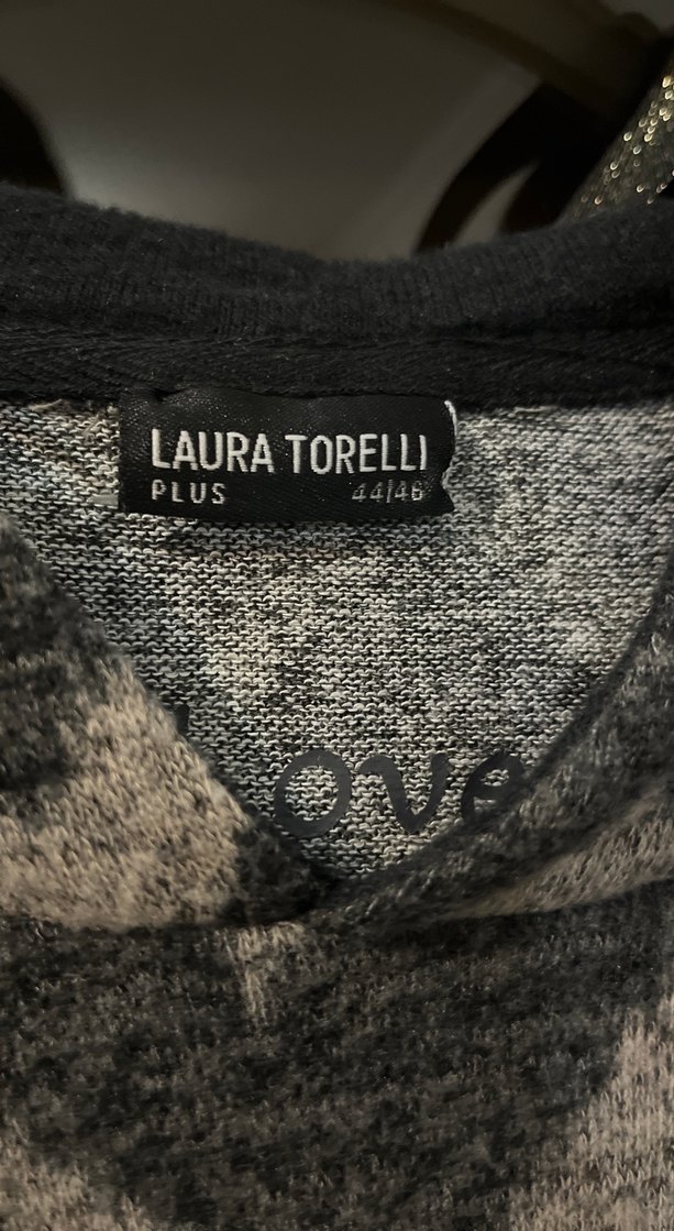 Gri Zebra Desenli Yünlü Uzun Triko Tunik - Görsel 4