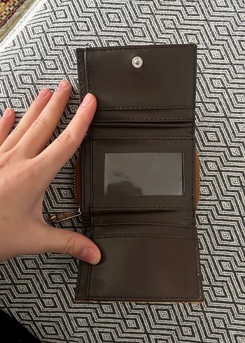 Kahverengi Camel Cüzdan Bayan - Görsel 4