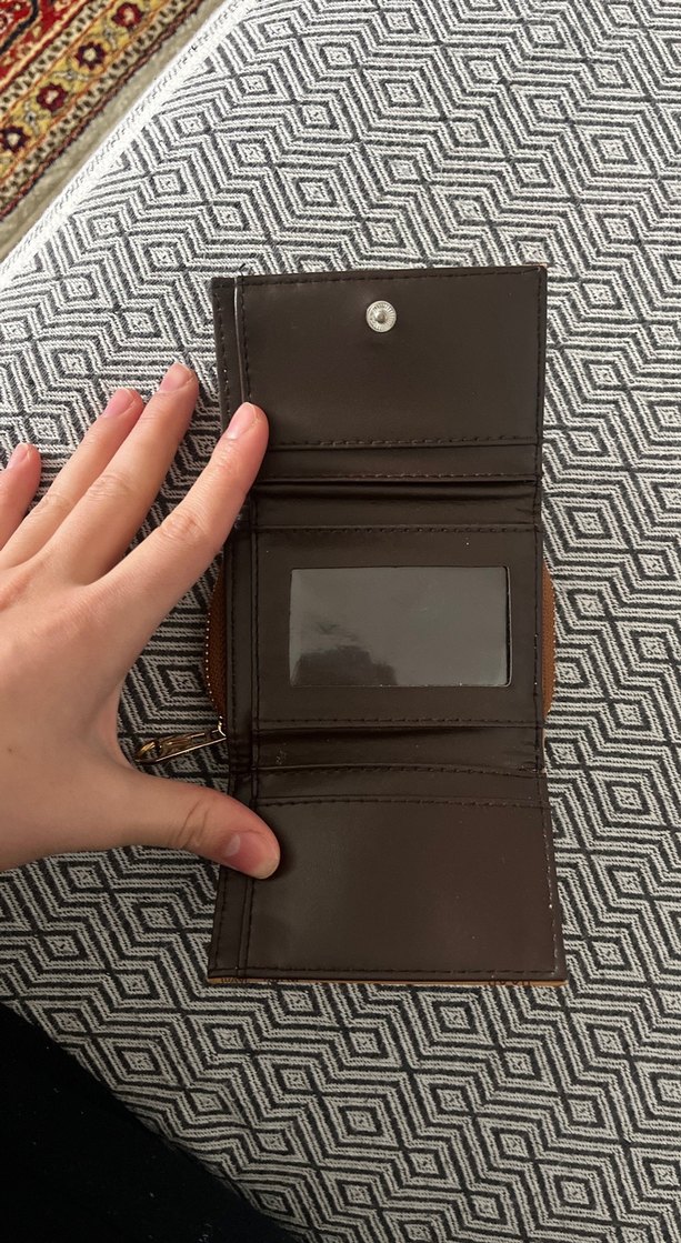 Kahverengi Camel Cüzdan Bayan - Görsel 4