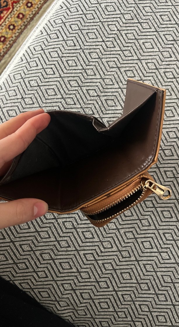 Kahverengi Camel Cüzdan Bayan - Görsel 5