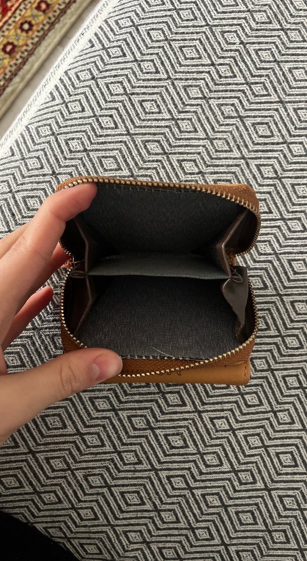 Kahverengi Camel Cüzdan Bayan - Görsel 3