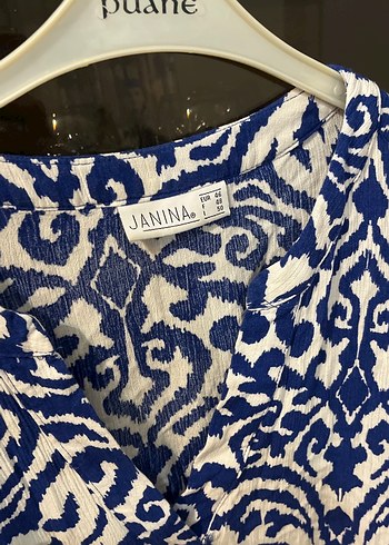 Mavi Bohem V Yaka Uzun Elbise - Görsel 3