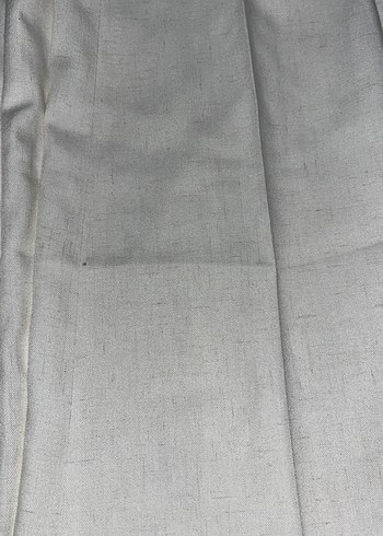 Beyaz Kemerli Keten Kadın Pantolon - Görsel 2