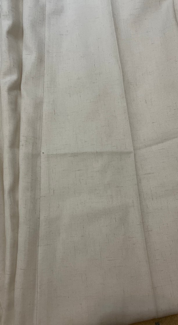 Beyaz Kemerli Keten Kadın Pantolon - Görsel 3