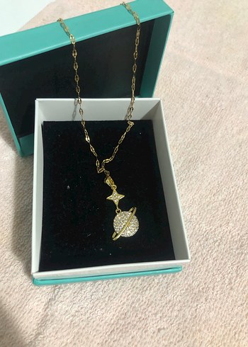 Gold Mini Zincir Detaylı Bohem Kadın Kolye
