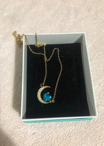Accessorize Turkuaz Taşlı Uzun Bohem Zincir Kolye