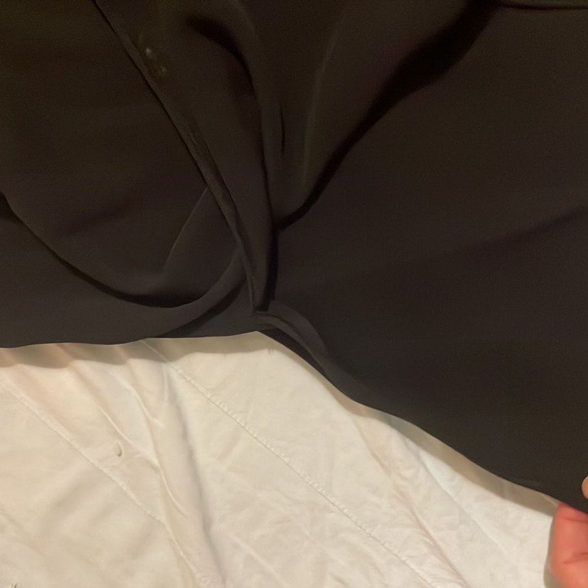 Adil Zincir Detaylı Siyah Uzun İp Askılı Bluz - Görsel 5