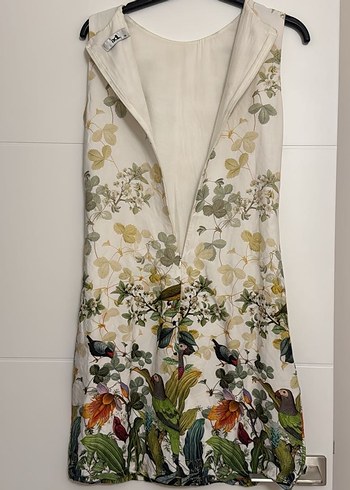 Renkli Desenli  Uzun Elbise - Görsel 4