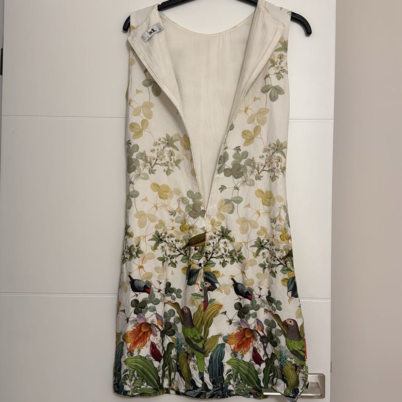 Renkli Desenli  Uzun Elbise - Görsel 4