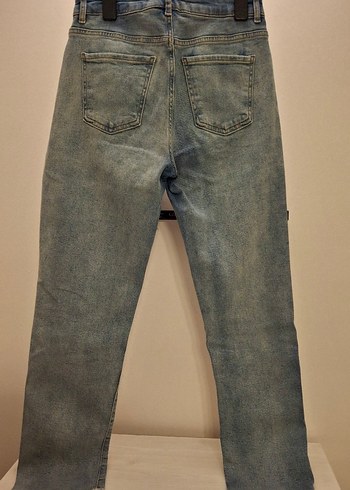 Koton Mavi Straight Fit Kadın Denim Pantolon - Görsel 2