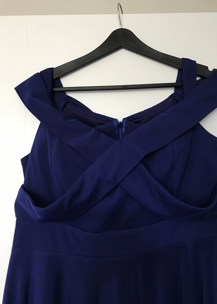 Kayık yaka abiye - Görsel 2