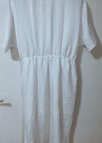 Beyaz Bohem Midi Kadın Elbise - Görsel 4