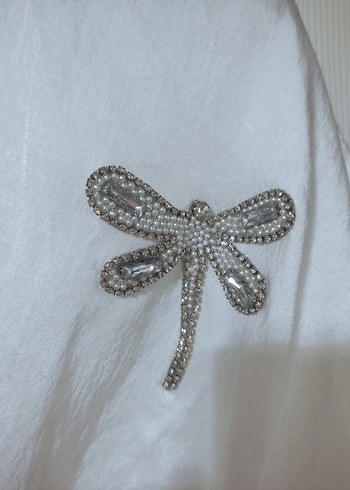 Beyaz Bohem Midi Kadın Elbise - Görsel 3