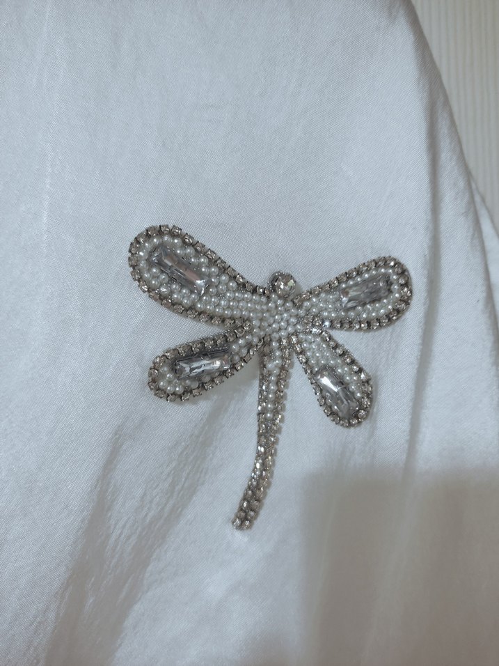 Beyaz Bohem Midi Kadın Elbise - Görsel 3