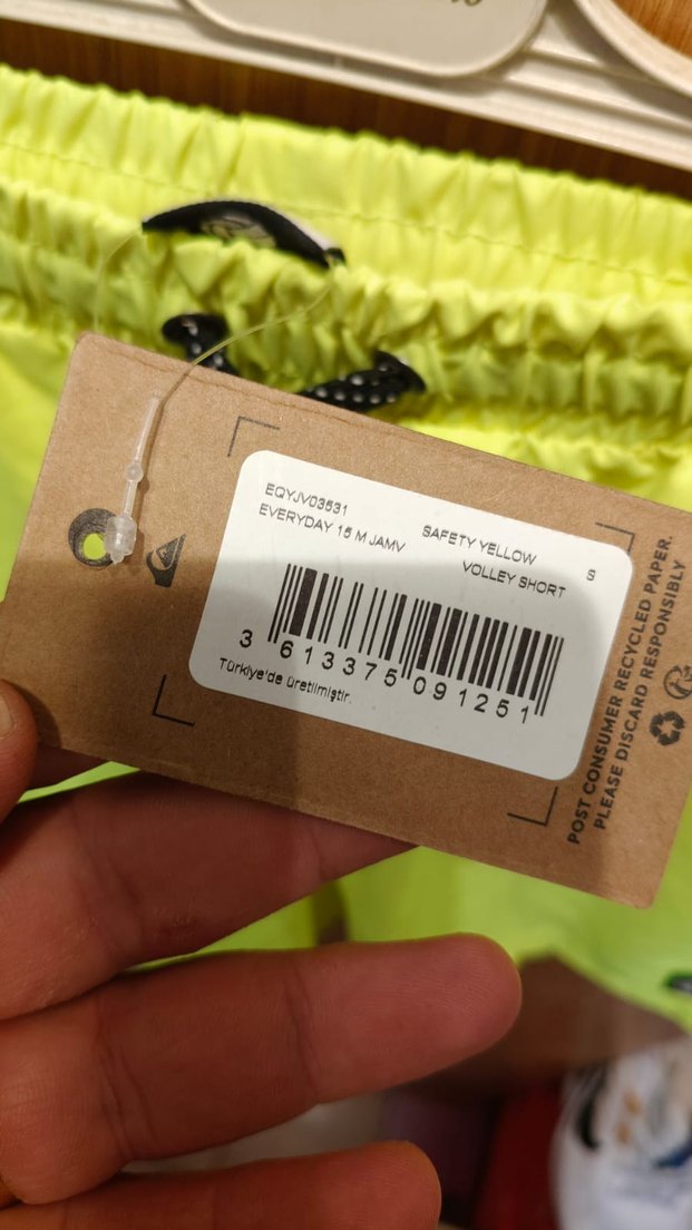 Quiksilver Neon Sarı Erkek Deniz Şortu - Görsel 4