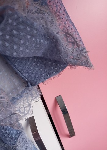 Mavi Piliseli Uzun Bohem Elbise - Görsel 5