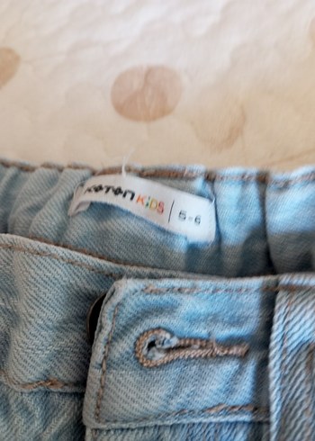 kız Çocuk Bol Kesim Kot Pantolon - Görsel 3