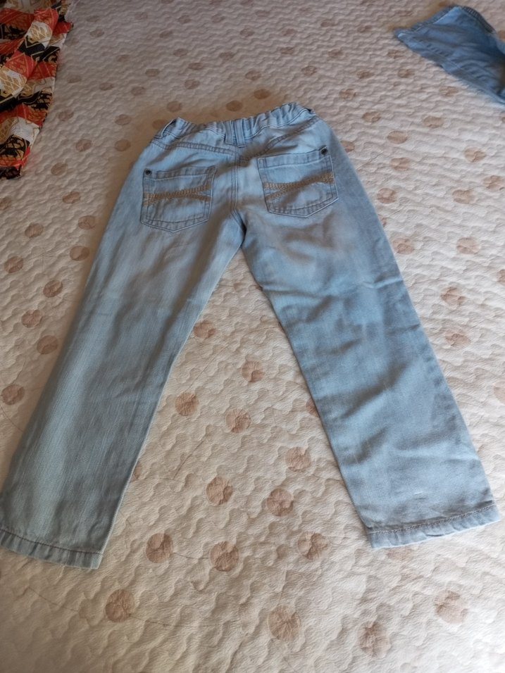 kız Çocuk Bol Kesim Kot Pantolon - Görsel 2