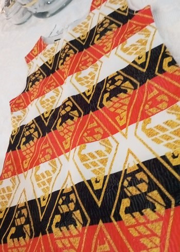 Kız Çocuk Çok Renkli Bohem Elbise - Görsel 4