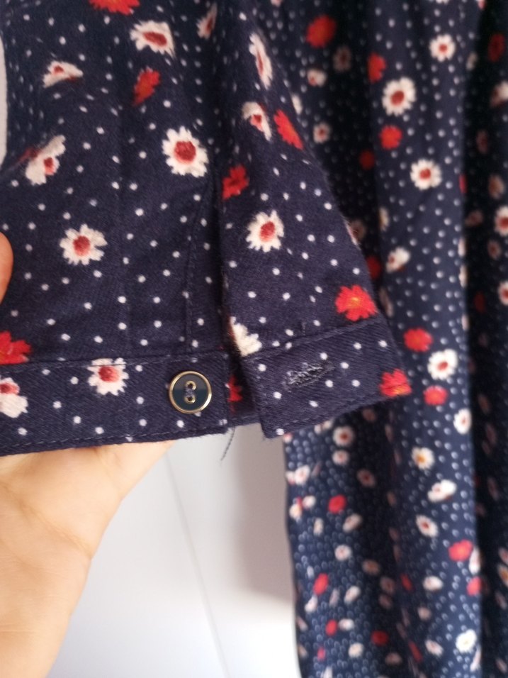 Çiçek Desenli Uzun Kollu Midi Elbise - Görsel 4