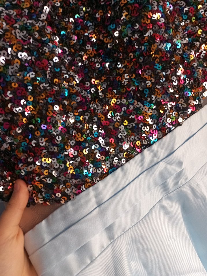 Işıltılı Payetli Uzun Abiye Elbise - Görsel 4