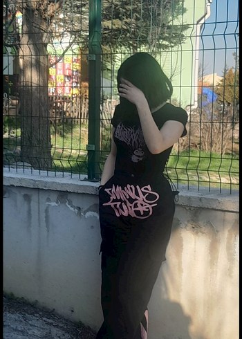 Trendyol & Milla Kızlar için bol kesim baskılı pembe kot pantolon