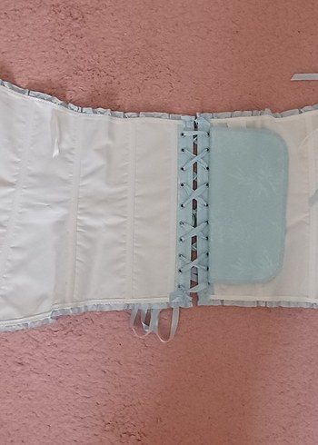 Bebek Mavisi Straplez Vintage Büstiyer - Görsel 4