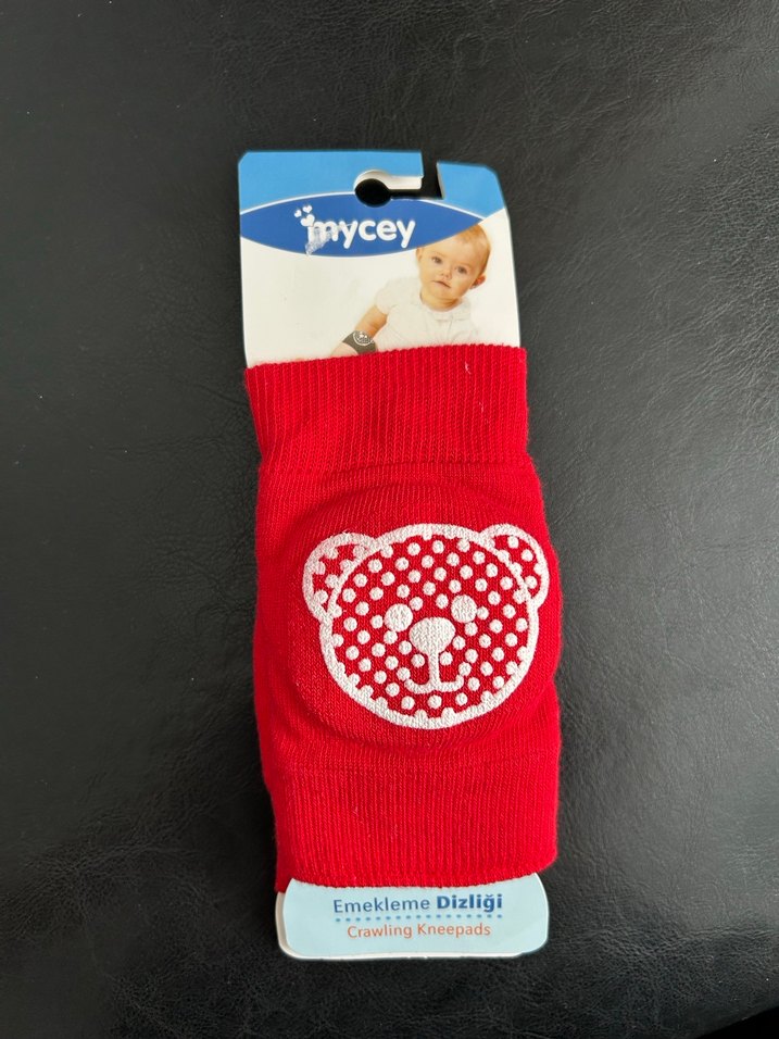 Mavi Ortopedik Emzik Seti - Dizlik ve şapka - Görsel 3