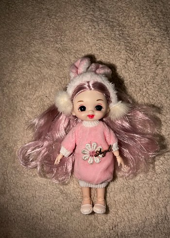 Pastel Pembe Saçlı Doll Bebek - Görsel 2