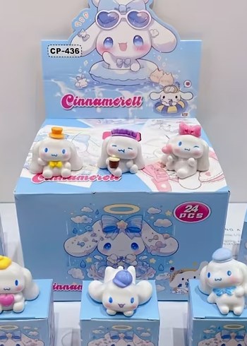 Pastel Renkli Cinnamoroll Figür Seti - Görsel 4