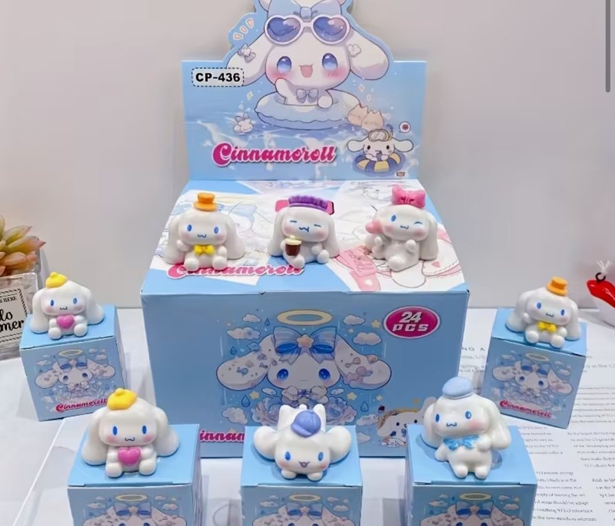 Pastel Renkli Cinnamoroll Figür Seti - Görsel 4