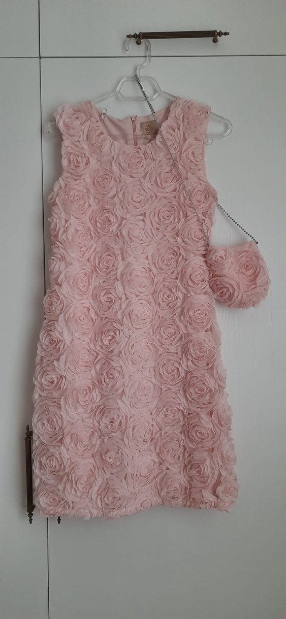 Pembe Kız Çocuk Kolsuz Elbise - Görsel 2