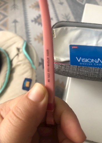 Pembe çocuk Gözlüğü Velcro Bantlı - Görsel 4