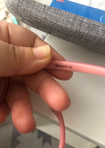 Pembe çocuk Gözlüğü Velcro Bantlı - Görsel 3