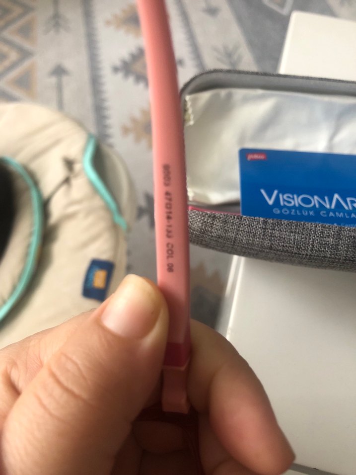 Pembe çocuk Gözlüğü Velcro Bantlı - Görsel 4