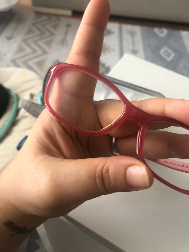 Pembe çocuk Gözlüğü Velcro Bantlı - Görsel 2