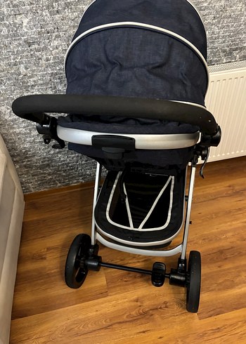 Mavi-Koyu Gri Bebek Arabası - Görsel 2