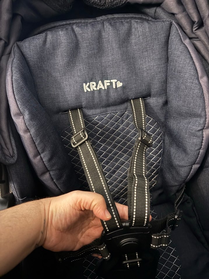 Mavi-Koyu Gri Bebek Arabası - Görsel 3