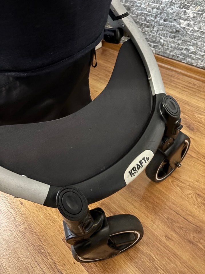 Mavi-Koyu Gri Bebek Arabası - Görsel 5