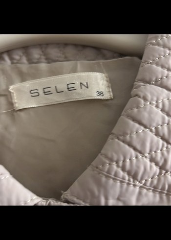 Gri Kadın Düğmeli Midi Ceket - Görsel 3