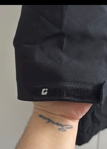 Siyah Uzun Kadın Ceket Fermuarlı - Görsel 2