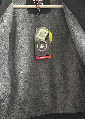 Siyah Uzun Kadın Ceket Fermuarlı - Görsel 5