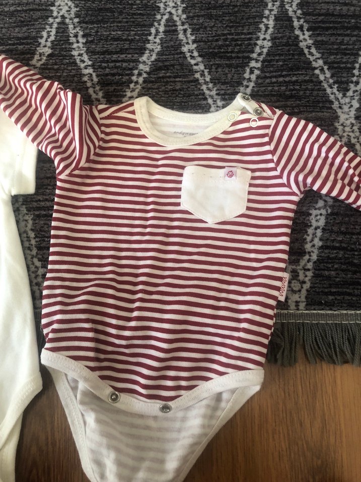 Kısa Kollu Beyaz Bebek Body - Görsel 3