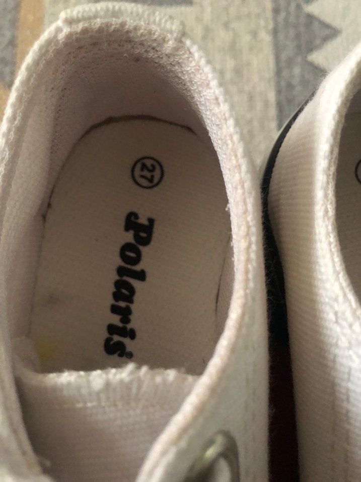 Beyaz Erkek Çocuk Sneakers Velcro Bağcıklı - Görsel 3