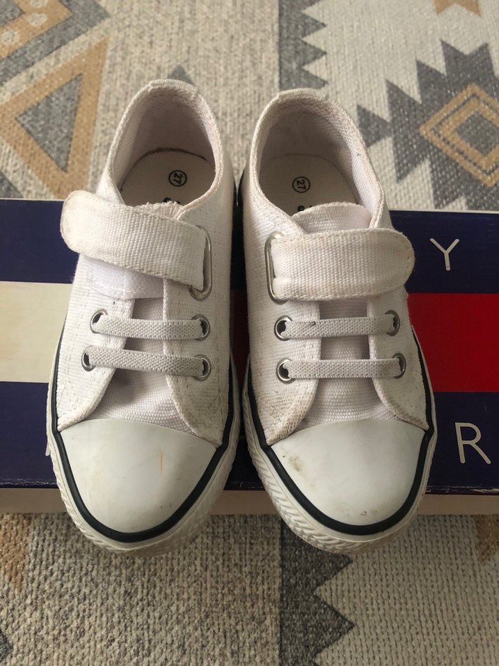 Beyaz Erkek Çocuk Sneakers Velcro Bağcıklı - Görsel 2