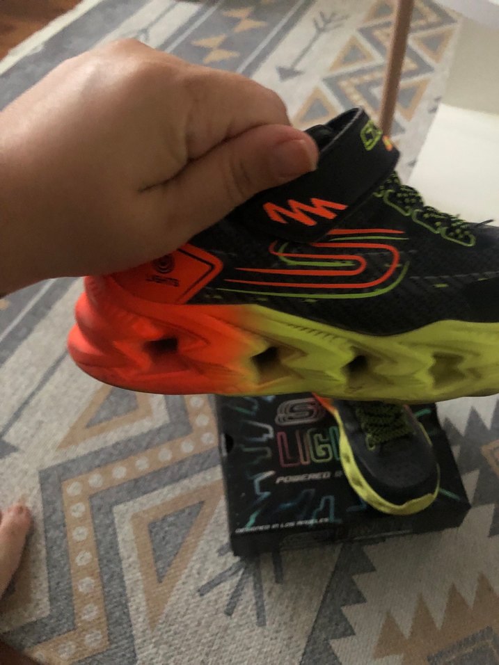 Skechers Erkek Çocuk Işıklı Spor Ayakkabı Sarı - Görsel 4